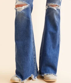 Jeans|Bottoms | Flying Monkey High Rise Flare Stretch Jean Radiance