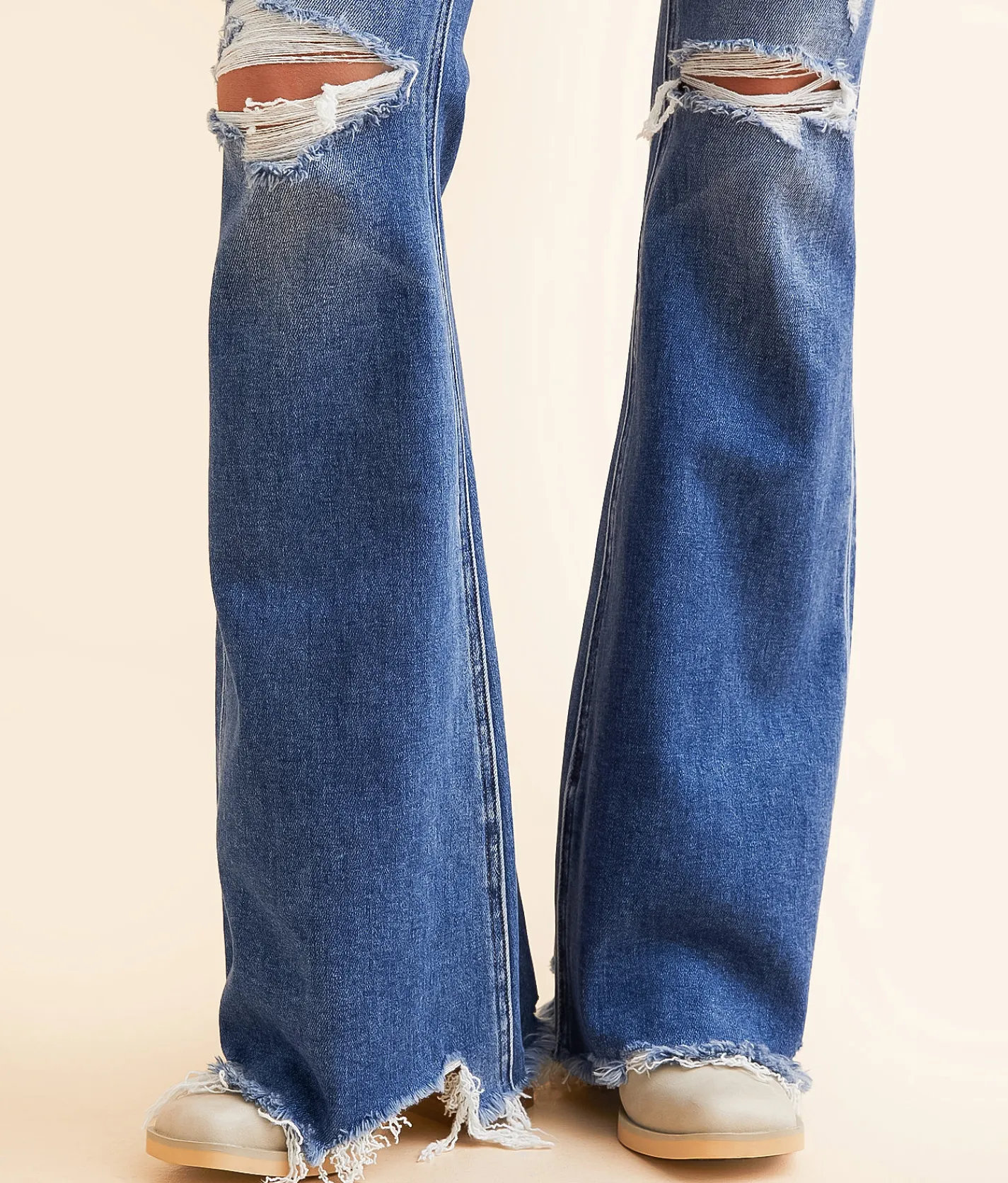 Jeans|Bottoms | Flying Monkey High Rise Flare Stretch Jean Radiance