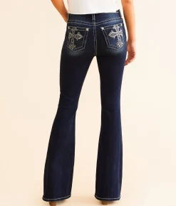 Miss Me High Rise Flare Stretch Jean D1122 New