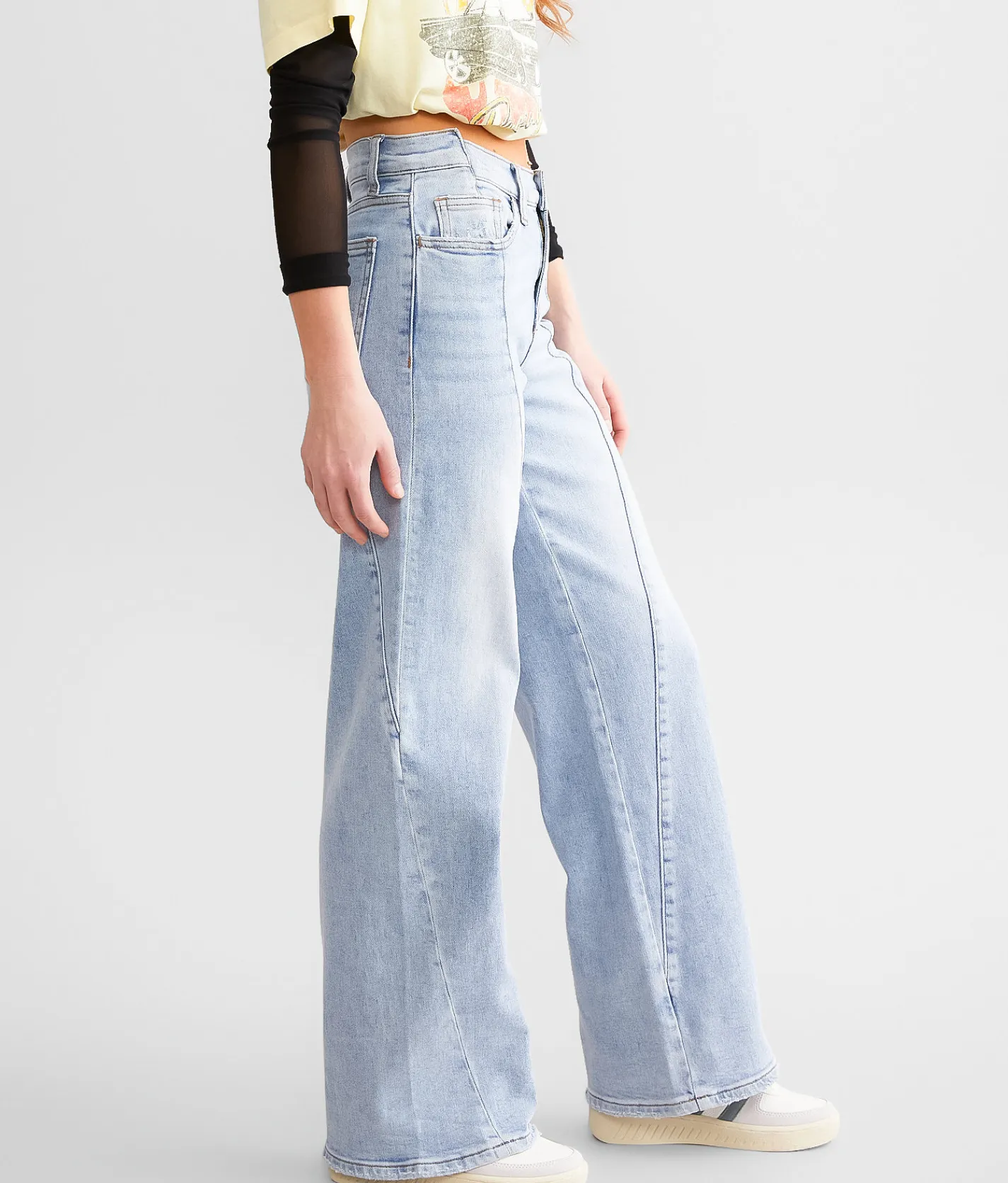 Flying Monkey High Rise Loose Stretch Jean Cushy Hot