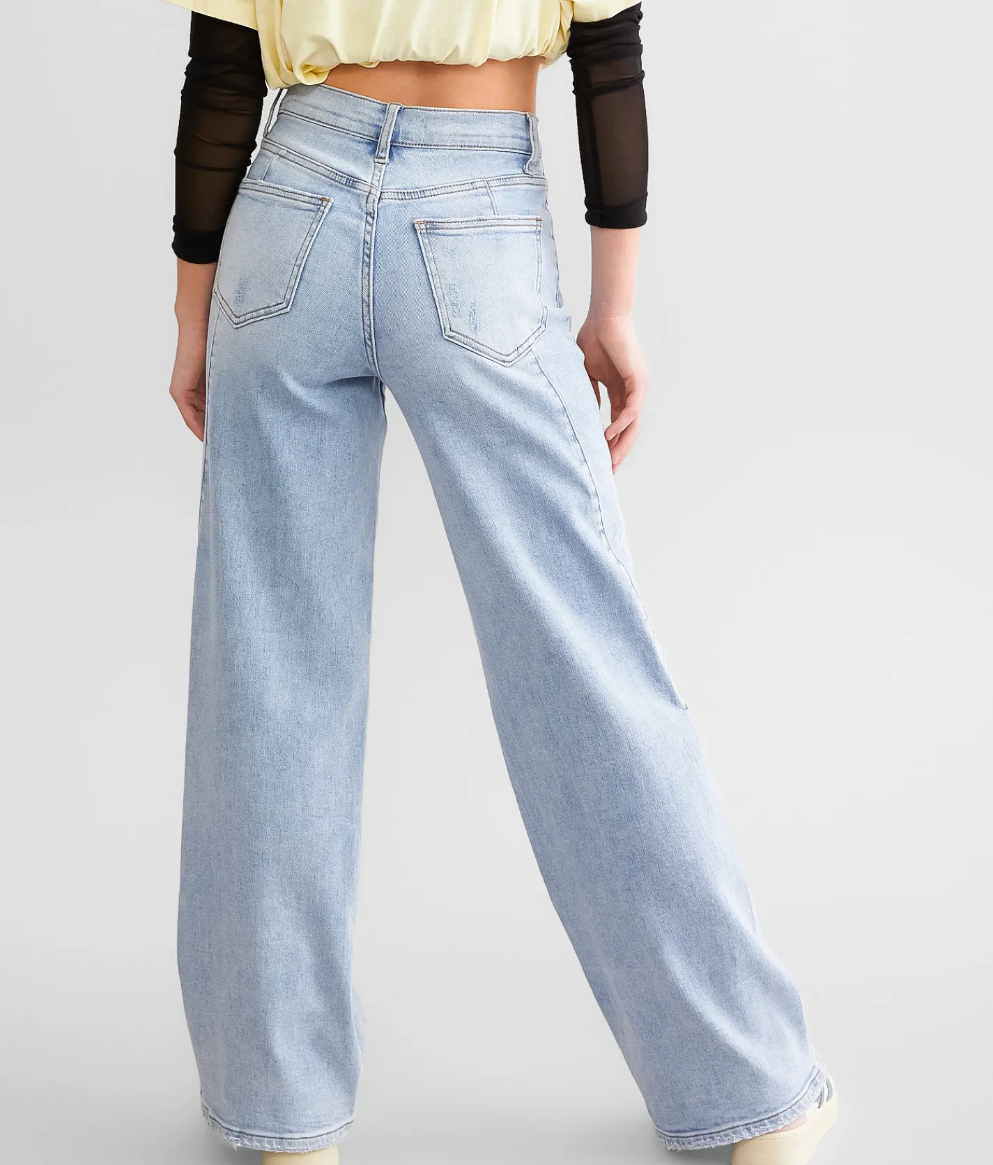 Flying Monkey High Rise Loose Stretch Jean Cushy Hot