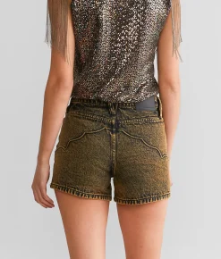 Sterling & Stitch High Rise Short Overdye Black Online