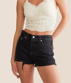 Levi's® 501 High Rise Short Lunar Black Discount