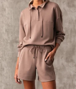 Buckle Black High Rise Short Deep Taupe Best