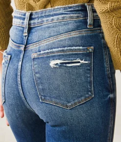 Jeans|Bottoms | Flying Monkey High Rise Slim Straight Stretch Jean Coreopsis