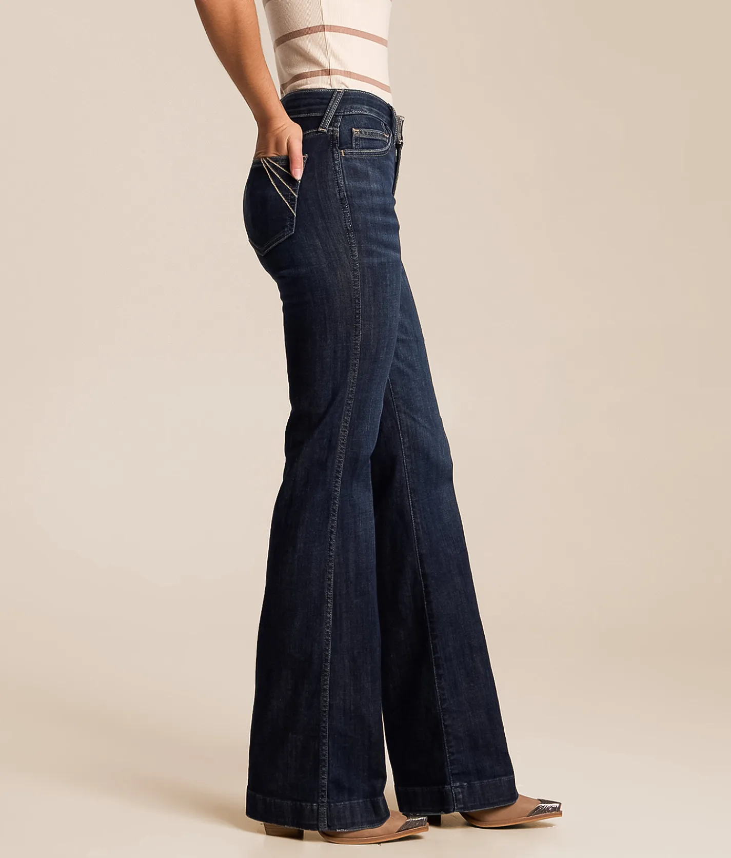 Ariat High Rise Slim Trouser Stretch Jean Plumas