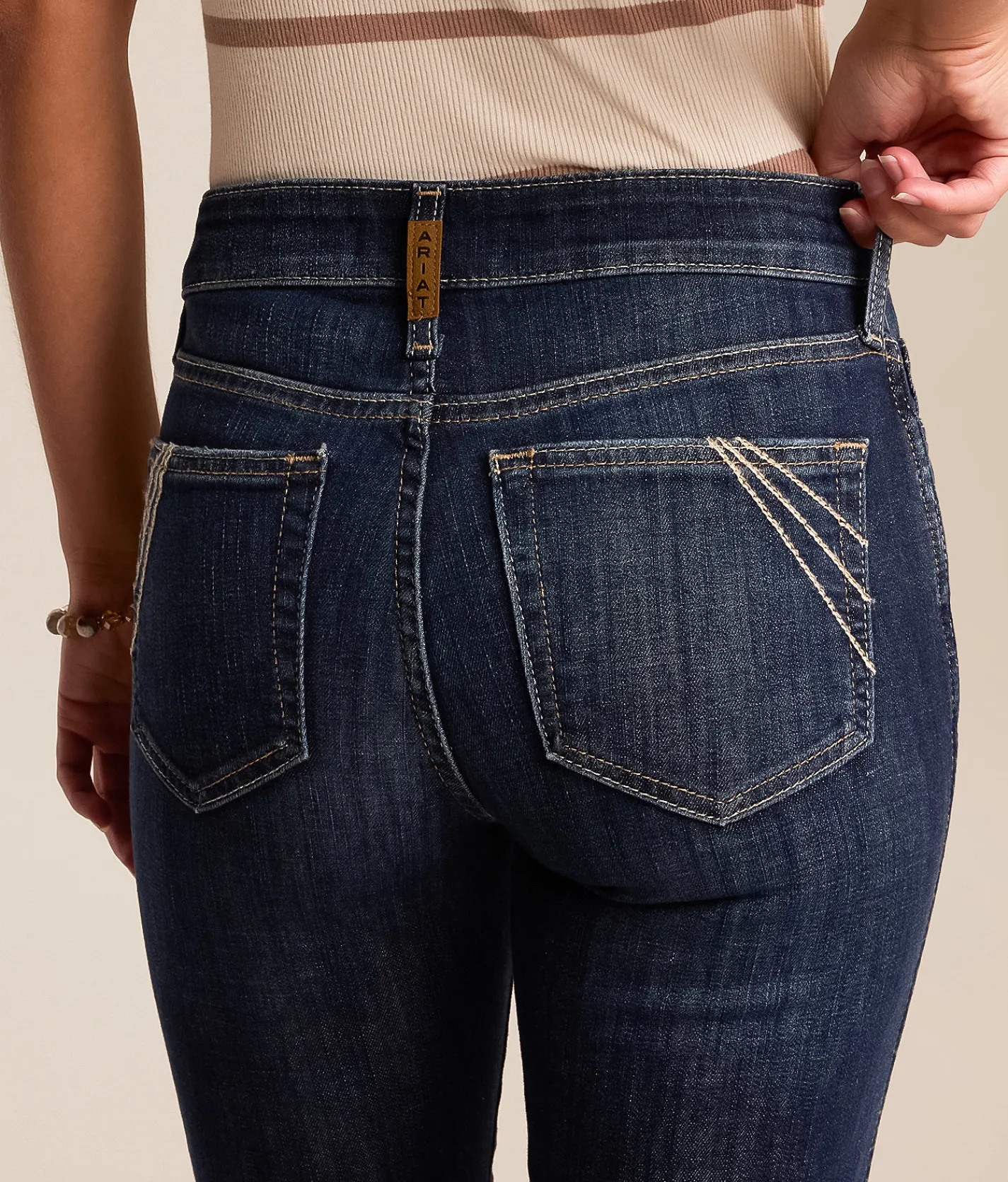 Ariat High Rise Slim Trouser Stretch Jean Plumas