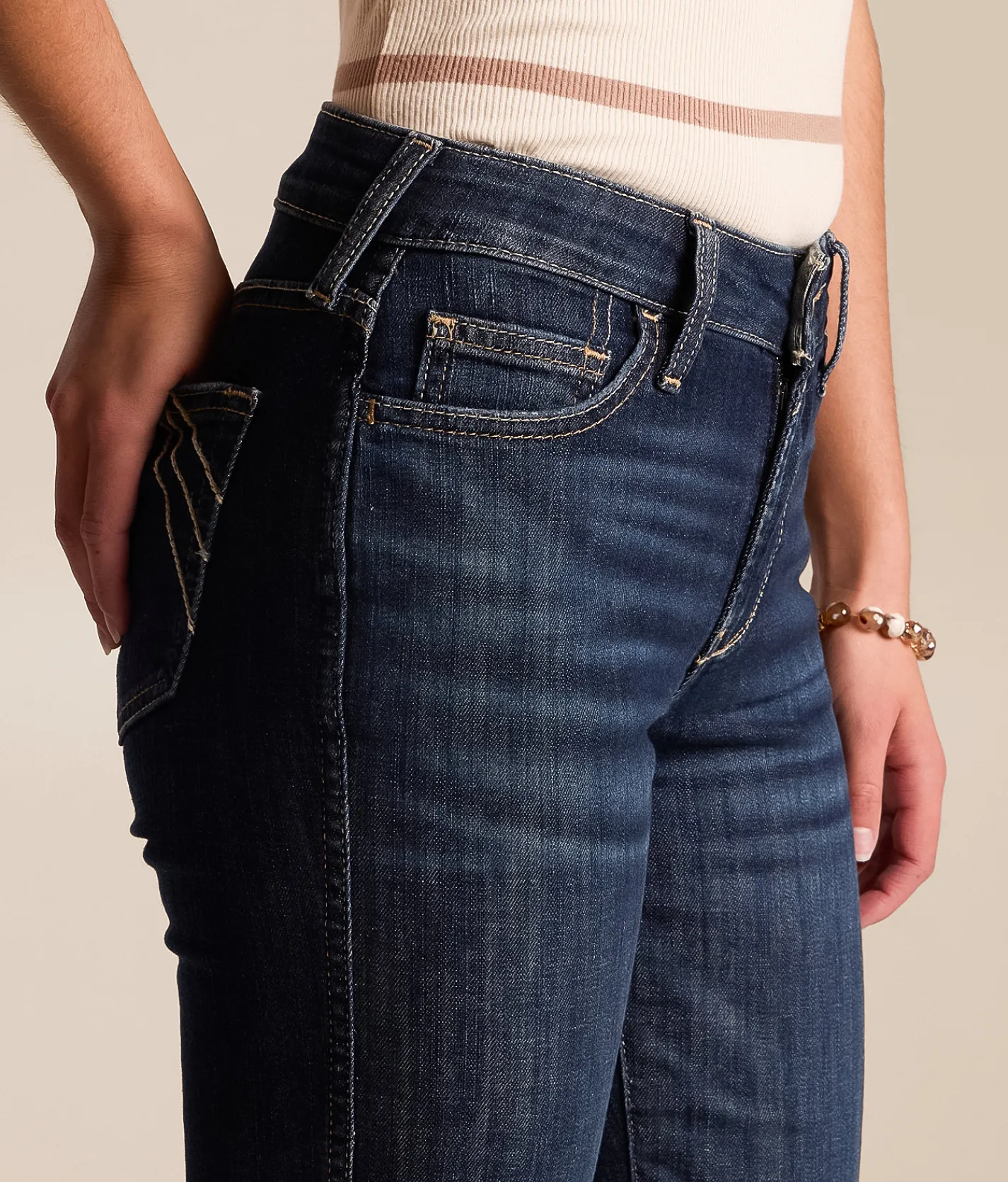 Ariat High Rise Slim Trouser Stretch Jean Plumas