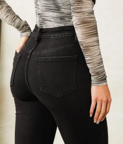 Flying Monkey High Rise Split Flare Stretch Jean Talkin Online