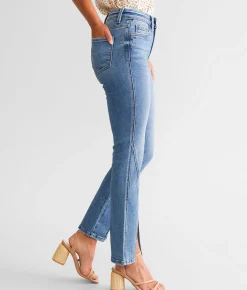 Flying Monkey High Rise Split Straight Stretch Jean Pamperedness Outlet