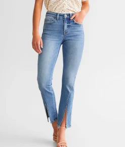 Jeans|Sale Jeans | Flying Monkey High Rise Split Straight Stretch Jean Pamperedness