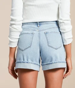 Flying Monkey High Rise Stretch Cuffed Short Dulcify Online