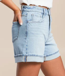 Flying Monkey High Rise Stretch Cuffed Short Dulcify Online