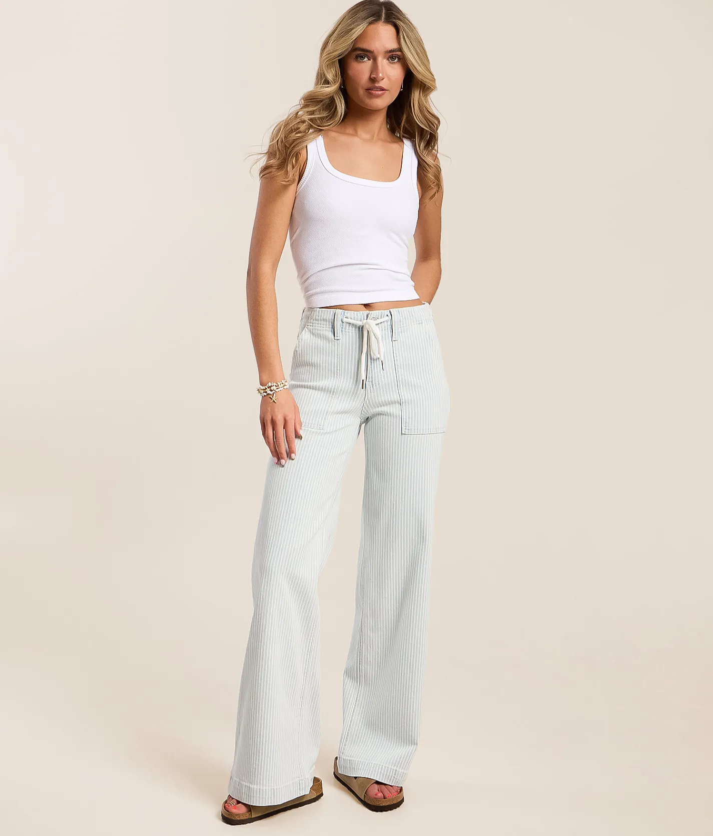 Jeans|Bottoms | Lovervet High Rise d Wide Leg Stretch Jean Stripe