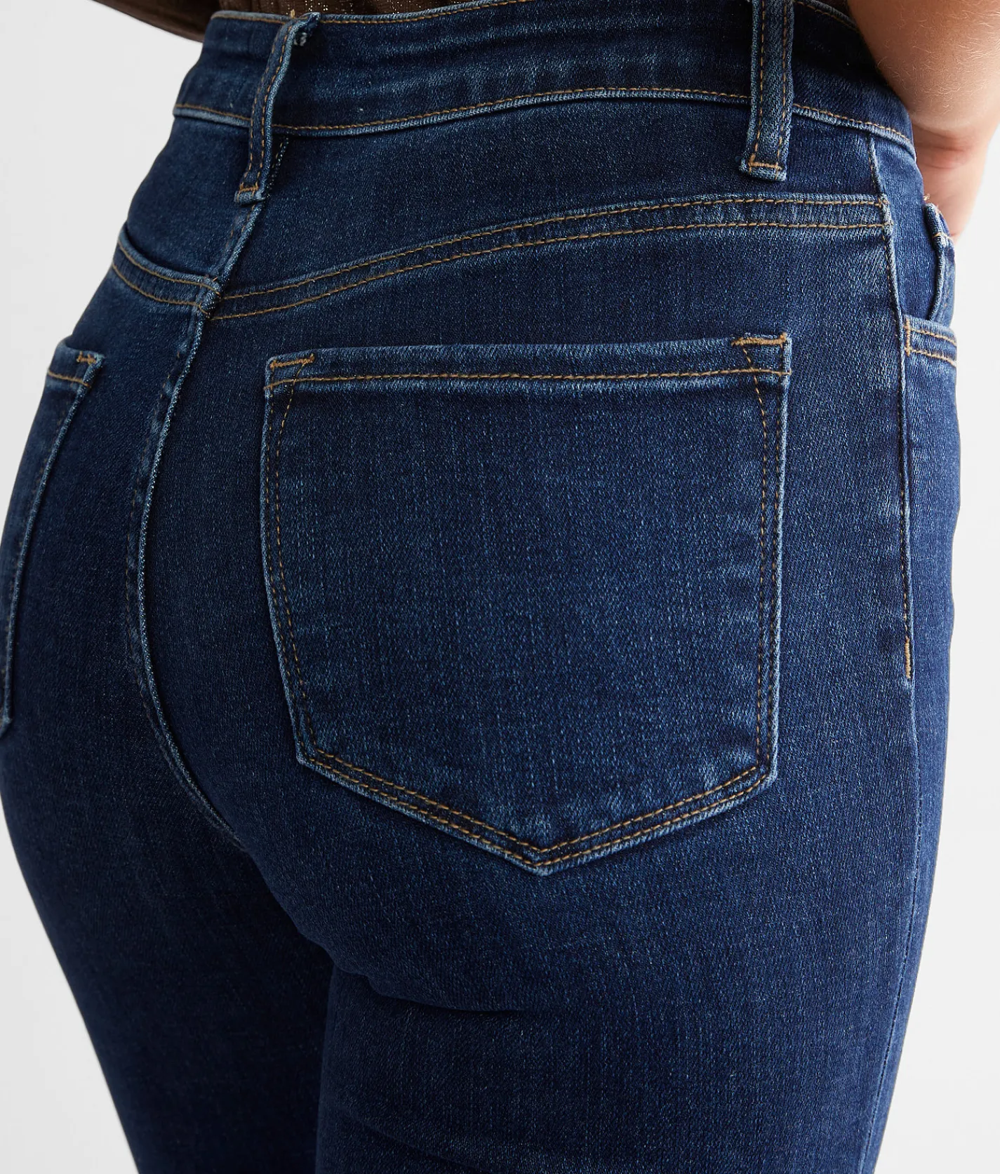 Flying Monkey High Rise Super Split Flare Stretch Jean Dynamic New