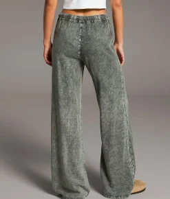 Bottoms | BKE High Rise Washed Pant Washed Olive