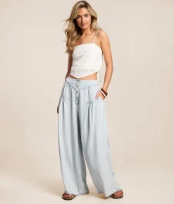 Jeans|Bottoms | Very J High Rise Wide Leg Jean Lt Indigo