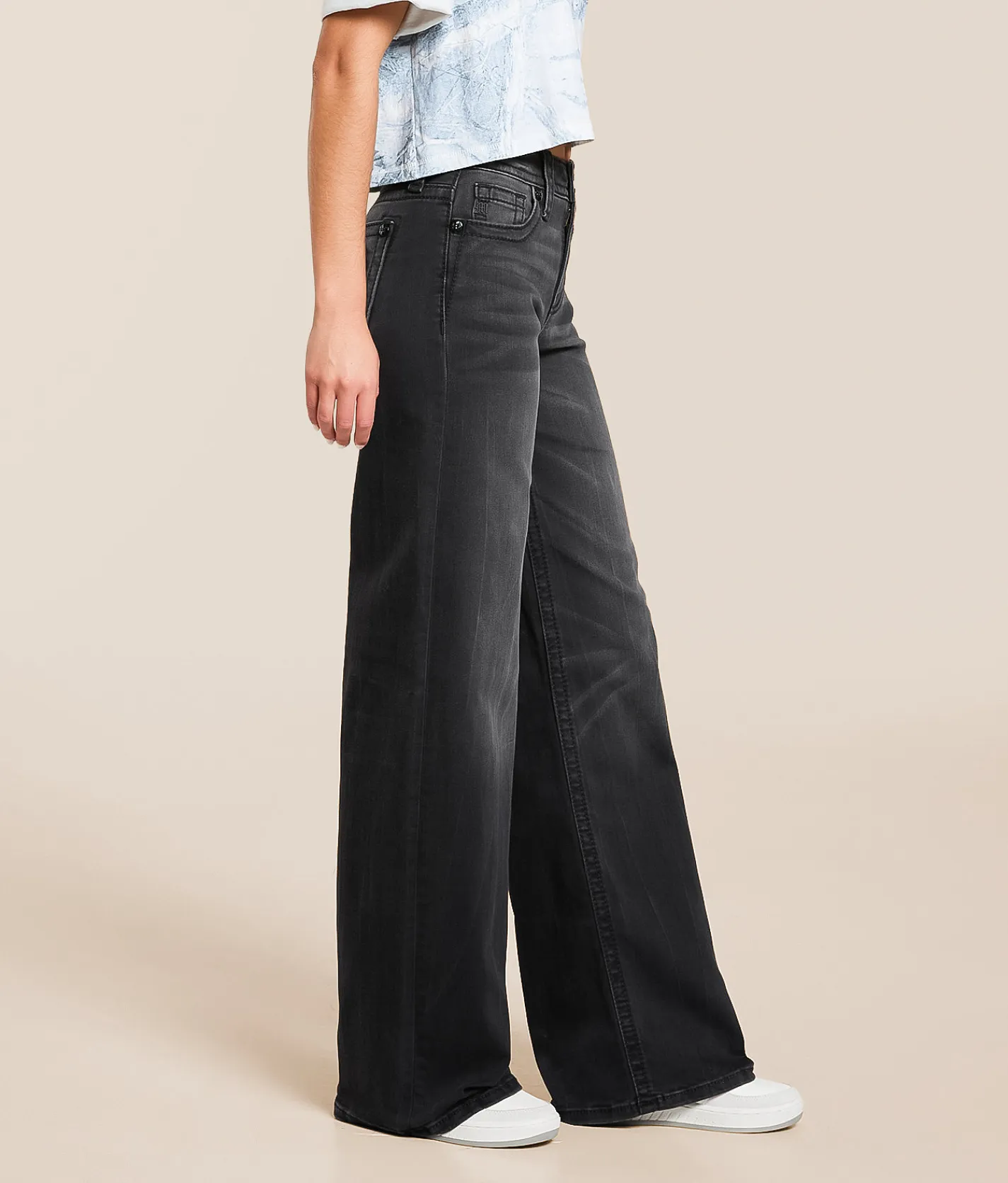 Miss Me High Rise Wide Leg Stretch Jean G33B New