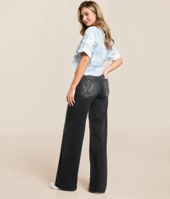 Miss Me High Rise Wide Leg Stretch Jean G33B New