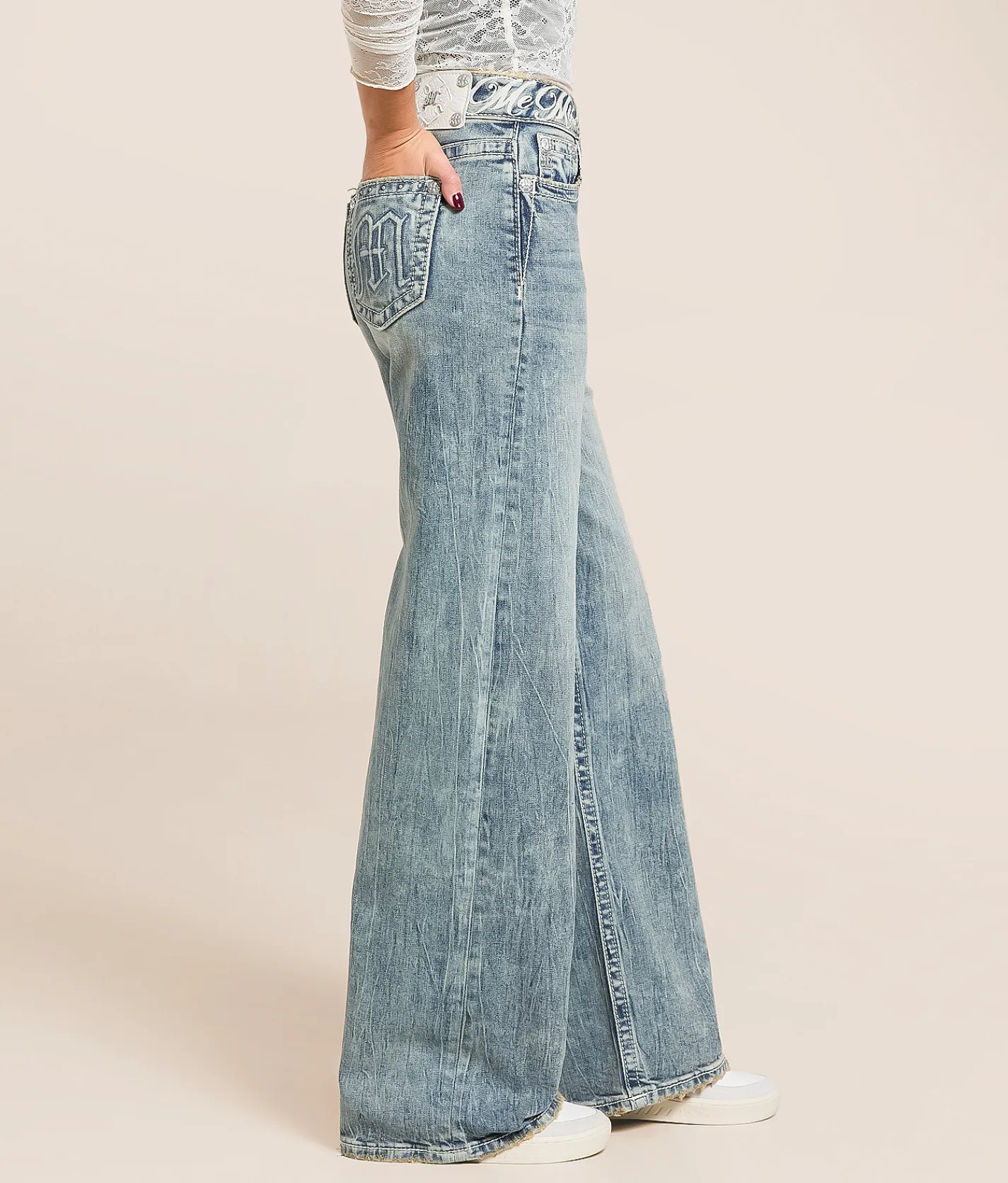 Jeans|Bottoms | Miss Me High Rise Wide Leg Stretch Jean V157