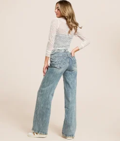 Jeans|Bottoms | Miss Me High Rise Wide Leg Stretch Jean V157