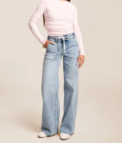 Jeans|Bottoms | Flying Monkey High Rise Wide Leg Stretch Jean Clearly