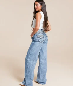 Miss Me High Rise Wide Leg Stretch Jean M383 Outlet