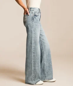Bottoms | Miss Me High Rise Wide Leg Stretch Jean L326