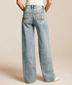 Bottoms | Miss Me High Rise Wide Leg Stretch Jean L326