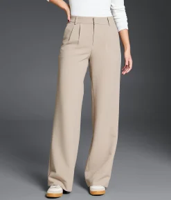 Buckle Black High Rise Wide Leg Trouser Stretch Pant Cobblestone Discount
