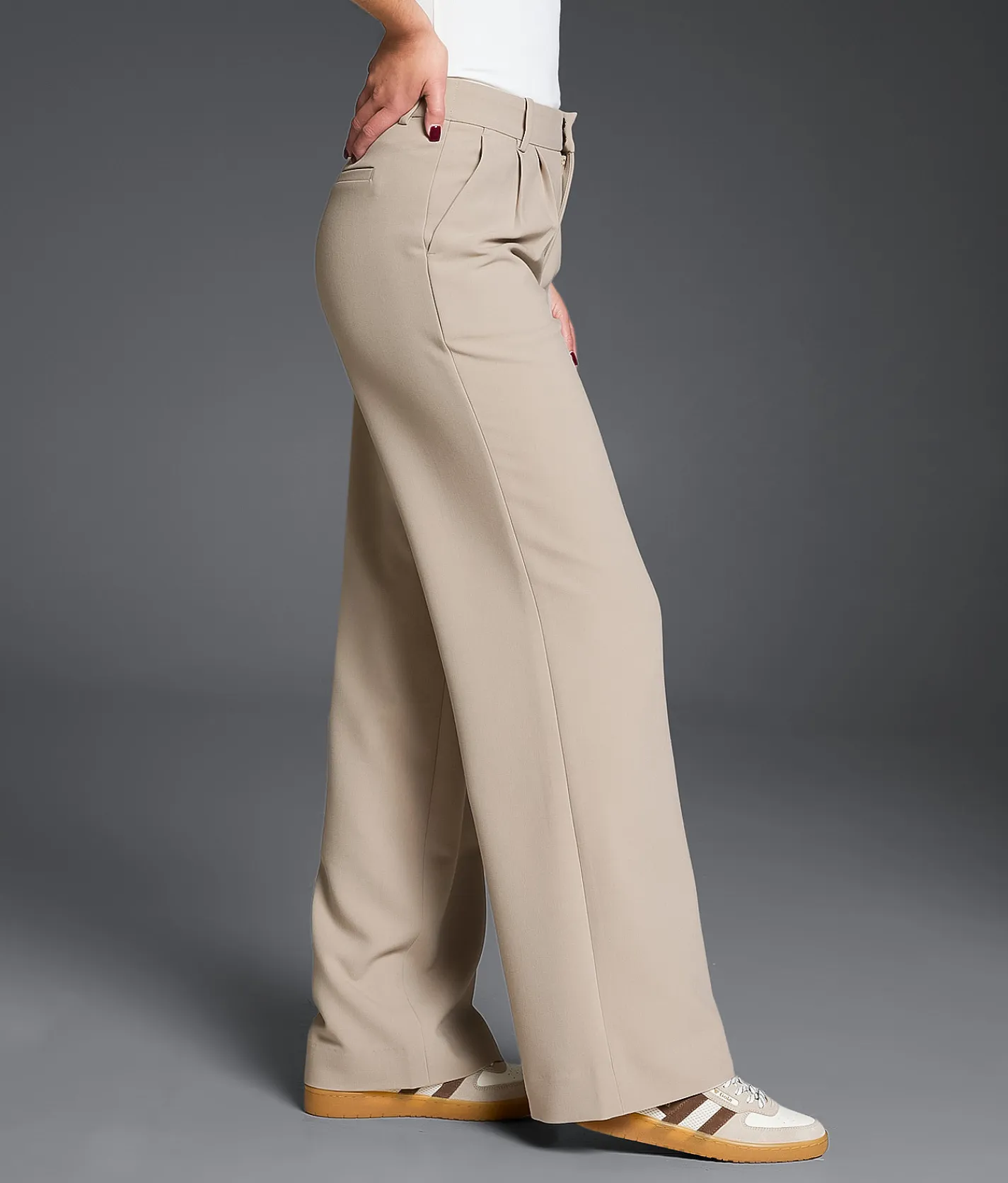 Buckle Black High Rise Wide Leg Trouser Stretch Pant Cobblestone Discount