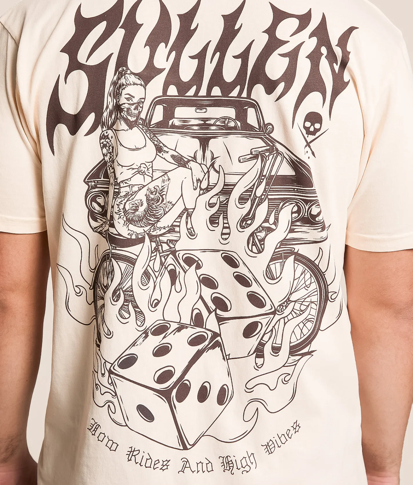 Sullen High Vibes T-Shirt Battleship Clearance
