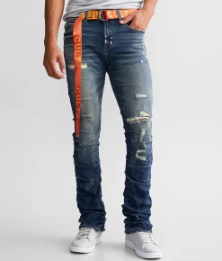 Sale Jeans|Bottoms | Cult of Individuality Hipster Nomad Stacked Jean Pigeon