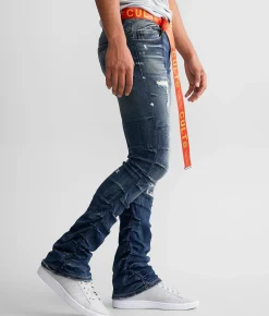 Sale Jeans|Bottoms | Cult of Individuality Hipster Nomad Stacked Jean Pigeon