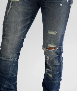 Sale Jeans|Bottoms | Cult of Individuality Hipster Nomad Stacked Jean Pigeon