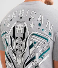 American Fighter Hollins T-Shirt Mist Grey Mutli Clearance