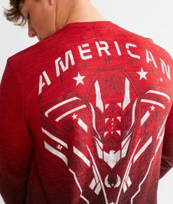 American Fighter Hollins T-Shirt Cherry Dk Cherry Best