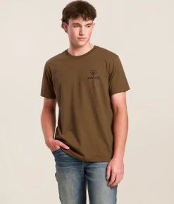 Tops | Ariat Hombre Freedom T-Shirt Teak