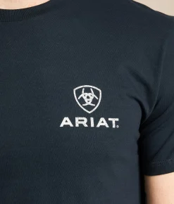 Tops|Graphic T-Shirts | Ariat Hombre Freedom T-Shirt New Navy