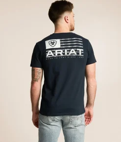 Tops|Graphic T-Shirts | Ariat Hombre Freedom T-Shirt New Navy