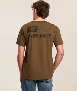 Ariat Hombre Freedom T-Shirt Teak Discount