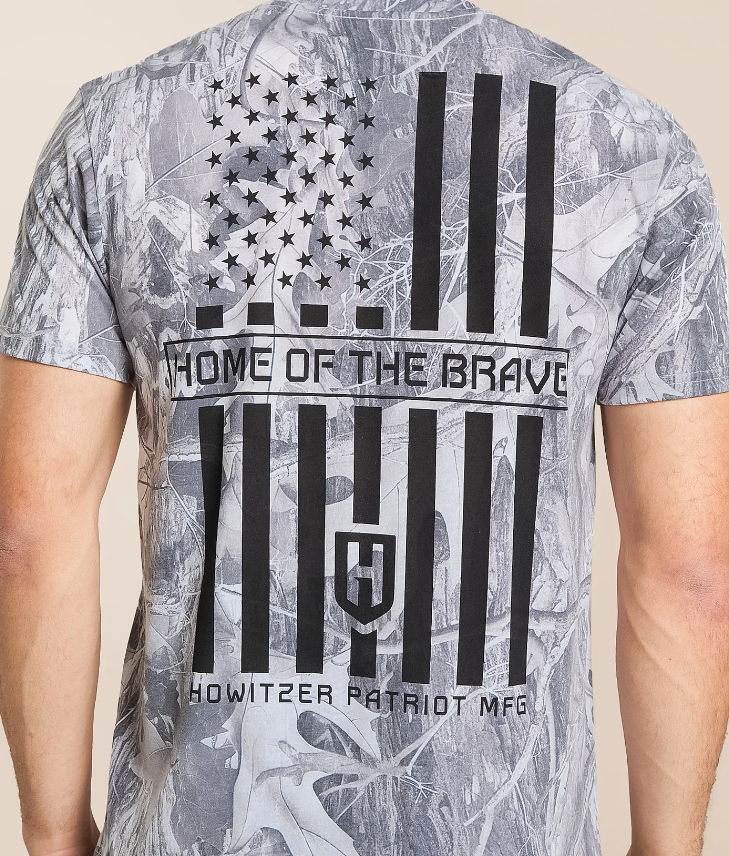 Tops|Graphic T-Shirts | Howitzer Home Of The Brave T-Shirt White