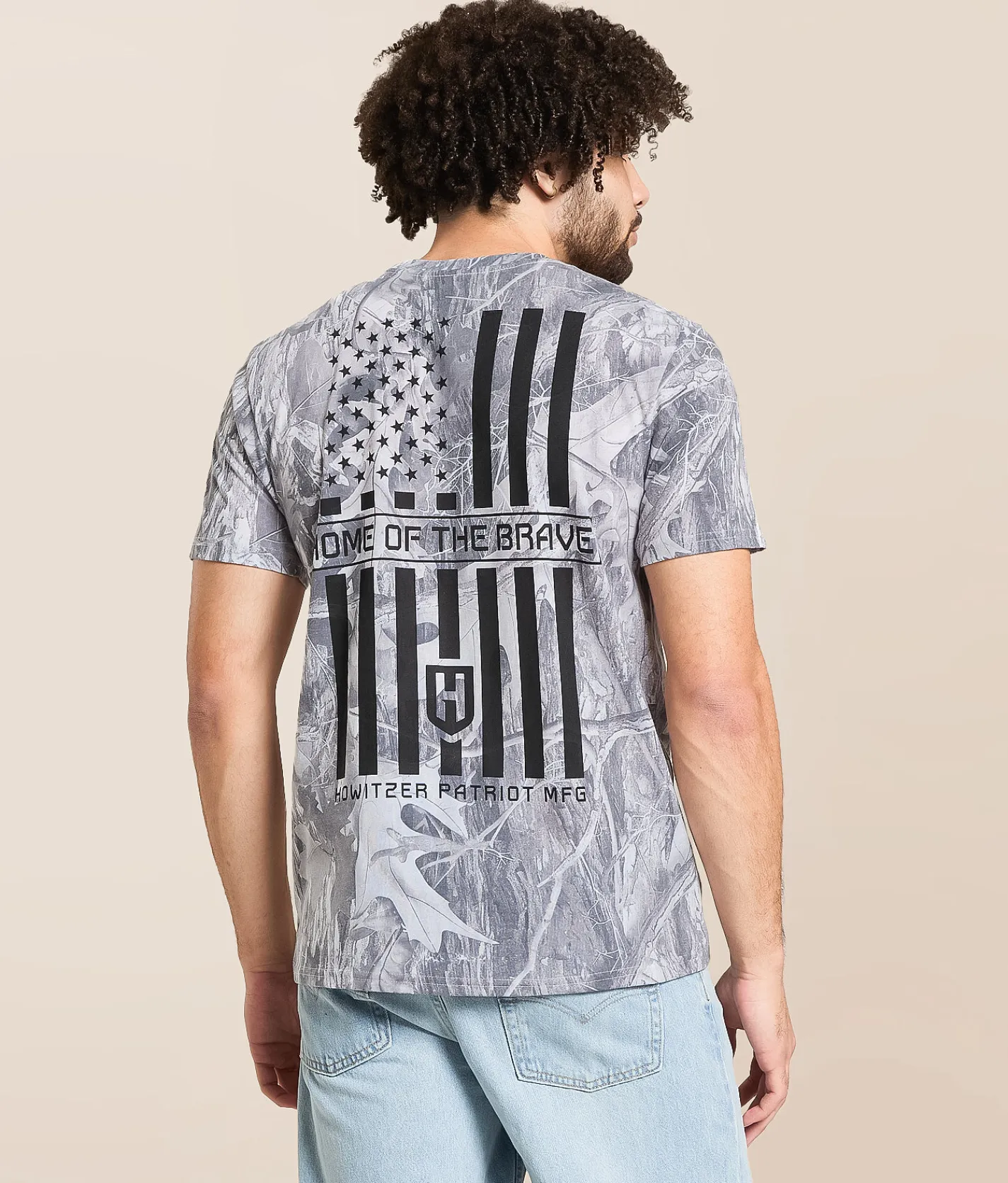 Tops|Graphic T-Shirts | Howitzer Home Of The Brave T-Shirt White