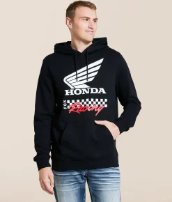 Fox Honda Hooded Sweatshirt Black New