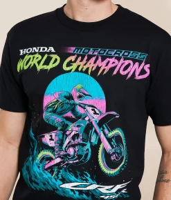 CPTN Honda World Champs T-Shirt Black Outlet