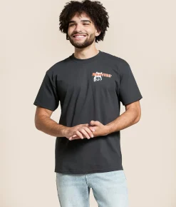 Tops|Graphic T-Shirts | Ripple Junction® Hooters 92 Calendar T-Shirt Black Pigment Dye