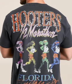 Tops|Graphic T-Shirts | Ripple Junction® Hooters® Half Marathon T-Shirt Pigment Dye Black