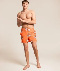 Ripple Junction® Hooters Summer Icons Swim Trunks Orange New