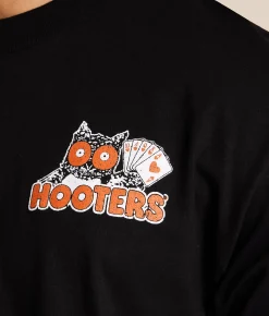 Tops|Graphic T-Shirts | Ripple Junction® Hooters Texas Hold 'Em T-Shirt Black