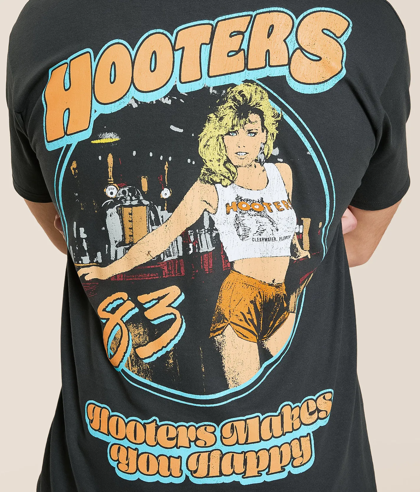 Ripple Junction® Hooters 83 T-Shirt Black Online